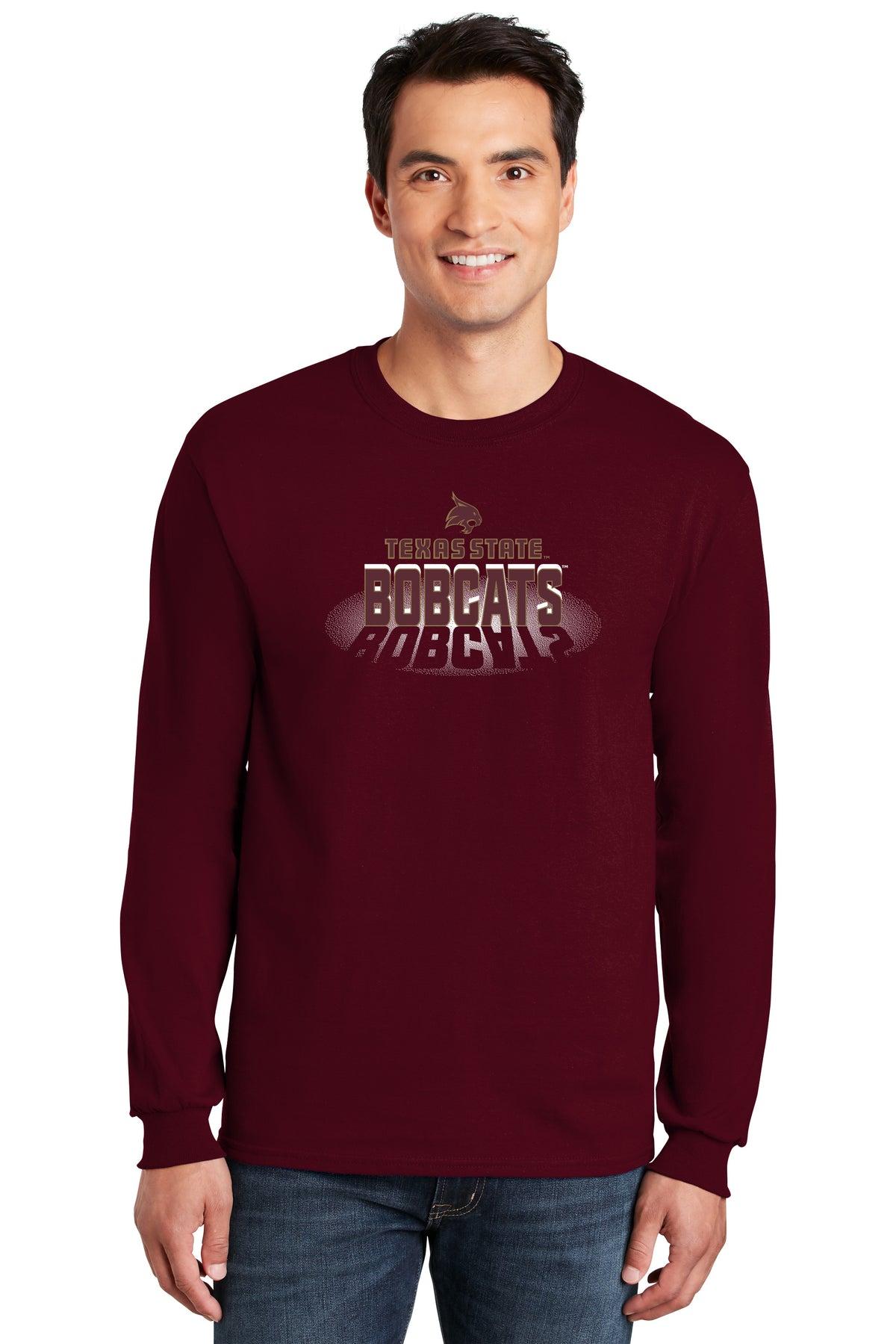 Texas State Bobcats Long Sleeve Tee Shirt - Spotlight Bobcats