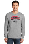 Houston Cougars Long Sleeve Tee Shirt - Full Color Fade with Cougar