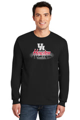 Houston Cougars Long Sleeve Tee Shirt - Spotlight and Shadow Houston