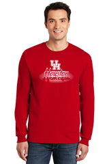 Houston Cougars Long Sleeve Tee Shirt - Spotlight and Shadow Houston