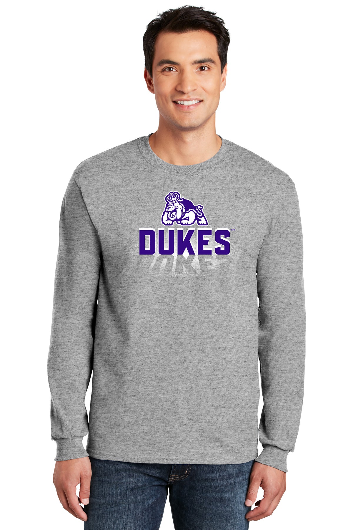 James Madison Dukes Long Sleeve Tee Shirt - Spotlight and Shadow Dukes