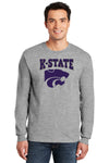 K-State Wildcats Long Sleeve Tee Shirt - Kansas State Powercat Logo