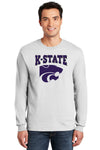 K-State Wildcats Long Sleeve Tee Shirt - Kansas State Powercat Logo