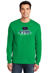 K-State Wildcats Long Sleeve Tee Shirt - Spotlight and Shadow K-State