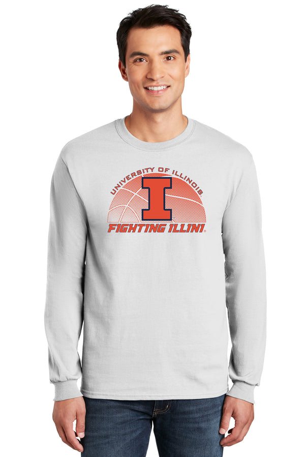 Illinois Fighting Illini Long Sleeve Tee Shirt - University of Illinois Basketball