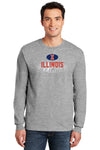 Illinois Fighting Illini Long Sleeve Tee Shirt - Spotlight and Shadow Illinois