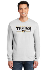 Missouri Tigers Long Sleeve Tee Shirt - Tigers 3 Stripe Head Logo