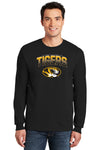 Missouri Tigers Long Sleeve Tee Shirt - Full Color Fade Tigers Logo