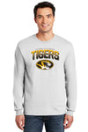 Missouri Tigers Long Sleeve Tee Shirt - Full Color Fade Tigers Logo