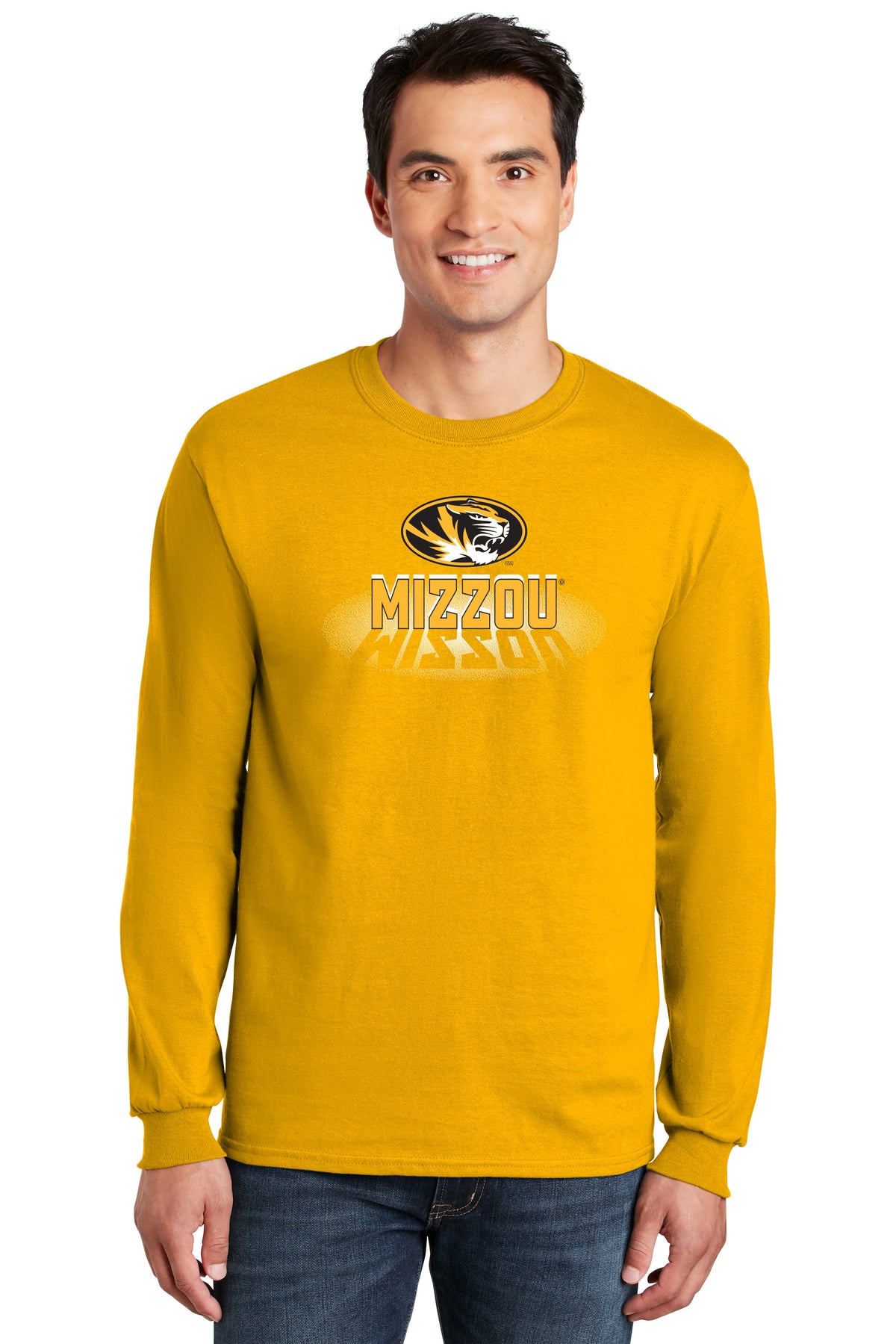 Missouri Tigers Long Sleeve Tee Shirt - Spotlight and Shadow Mizzou