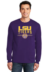 LSU Tigers Long Sleeve Tee Shirt - LSU Tigers 3-Stripe