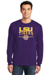 LSU Tigers Long Sleeve Tee Shirt - LSU Tigers 3-Stripe