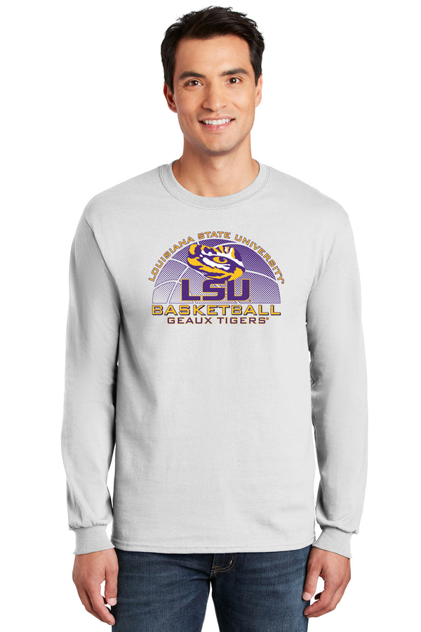 LSU Tigers Long Sleeve Tee Shirt - LSU Basketball Geaux Tigers