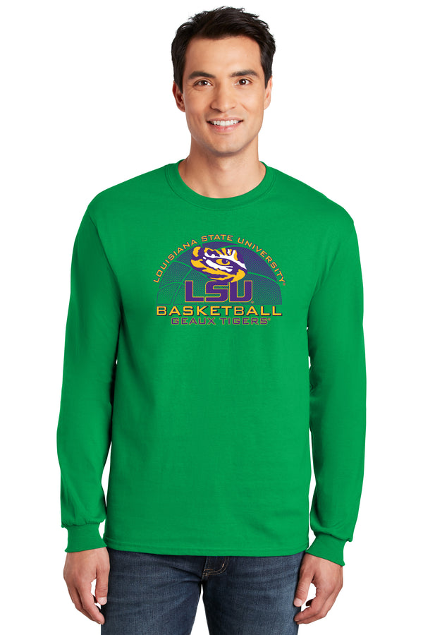 LSU Tigers Long Sleeve Tee Shirt - LSU Basketball Geaux Tigers