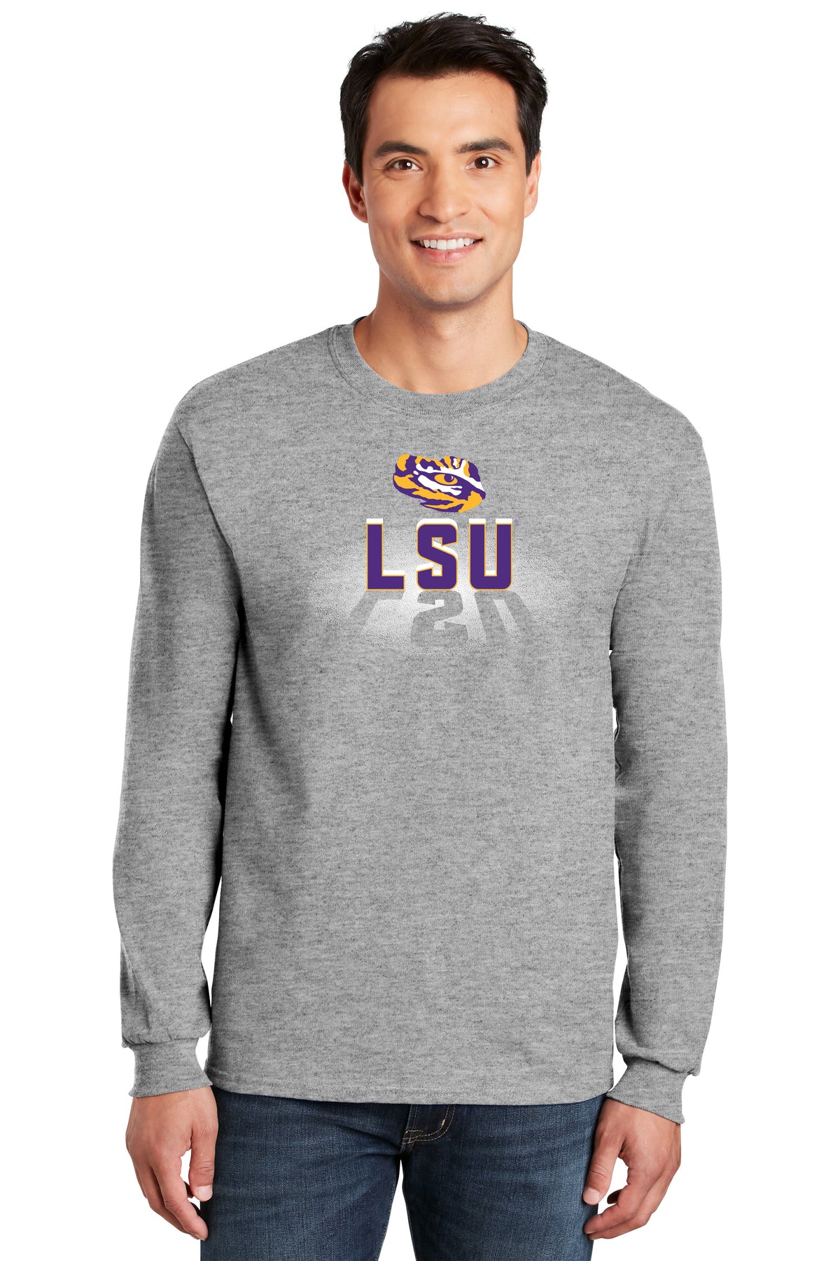 LSU Tigers Long Sleeve Tee Shirt - Spotlight and Shadow LSU