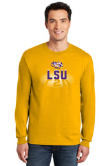 LSU Tigers Long Sleeve Tee Shirt - Spotlight and Shadow LSU