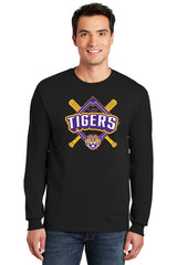 LSU Tigers Long Sleeve Tee Shirt - LSU Baseball Diamond