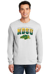 NDSU Bison Long Sleeve Tee Shirt - Full Color NDSU Fade with Logo