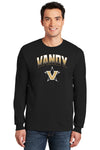 Vanderbilt Commodores Long Sleeve Shirt - Vandy Arch Full Color Fade with Primary