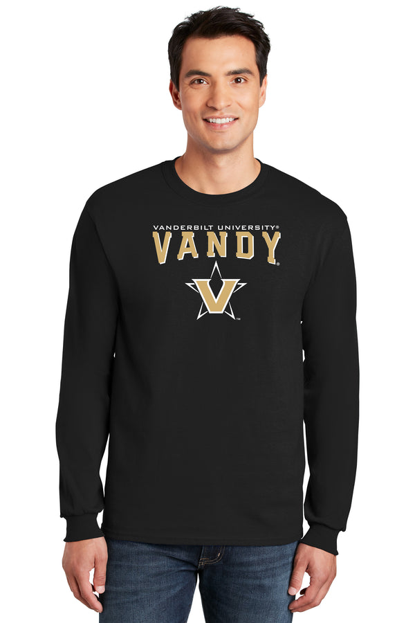 Vanderbilt Commodores Long Sleeve Shirt - Vandy with Primary Logo