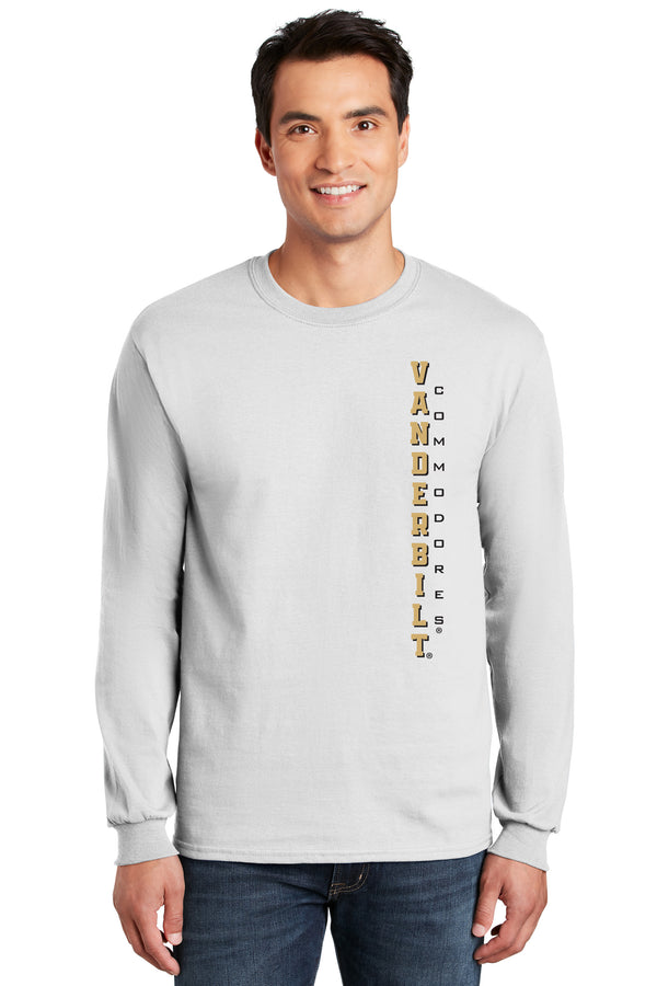 Vanderbilt Commodores Long Sleeve Shirt - Vertical Vandy Commodores