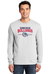 Gonzaga Bulldogs Long Sleeve Tee Shirt - Gonzaga Bulldogs 3 Stripe