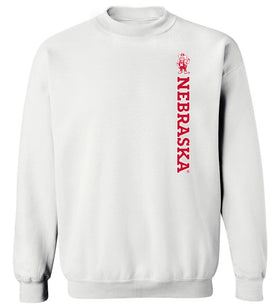 Nebraska Huskers Crewneck Sweatshirt - Vertical Nebraska Herbie Husker