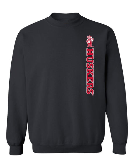 Nebraska Huskers Crewneck Sweatshirt - Vertical Huskers Herbie Husker