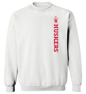 Nebraska Huskers Crewneck Sweatshirt - Vertical Huskers Herbie Husker