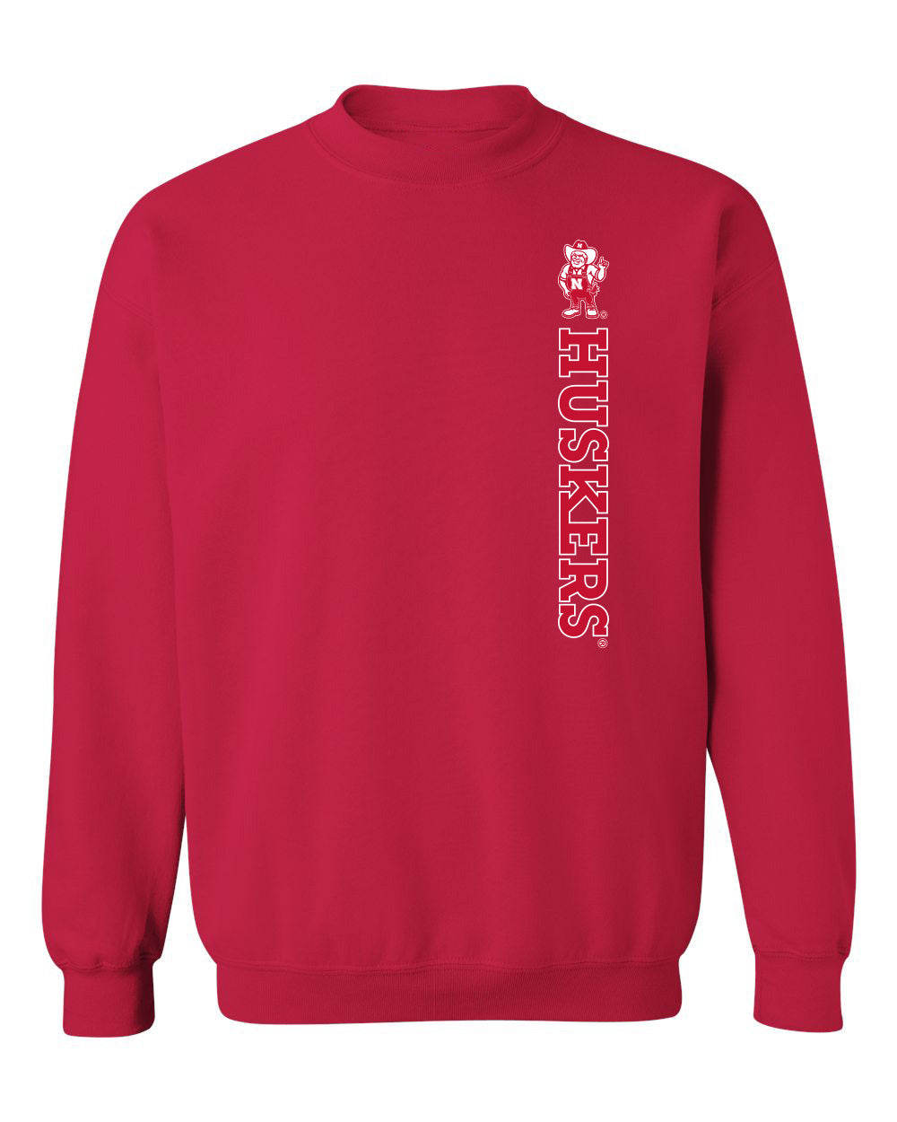 Nebraska Huskers Crewneck Sweatshirt - Vertical Huskers Herbie Husker