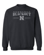 Nebraska Huskers Crewneck Sweatshirt - Nebraska Blackout Block N