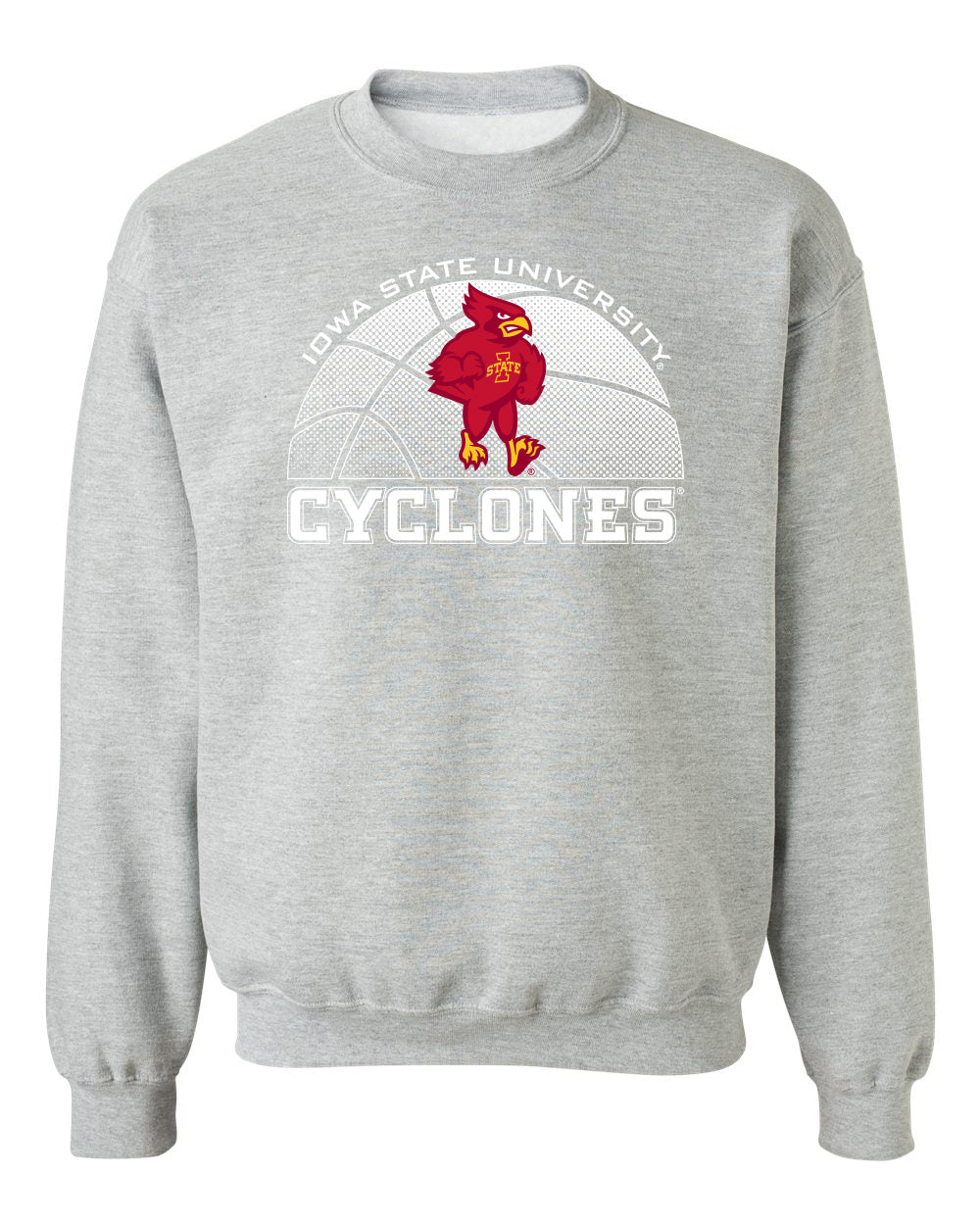 Iowa State Cyclones Crewneck Sweatshirt - Iowa State Basketball with Cy