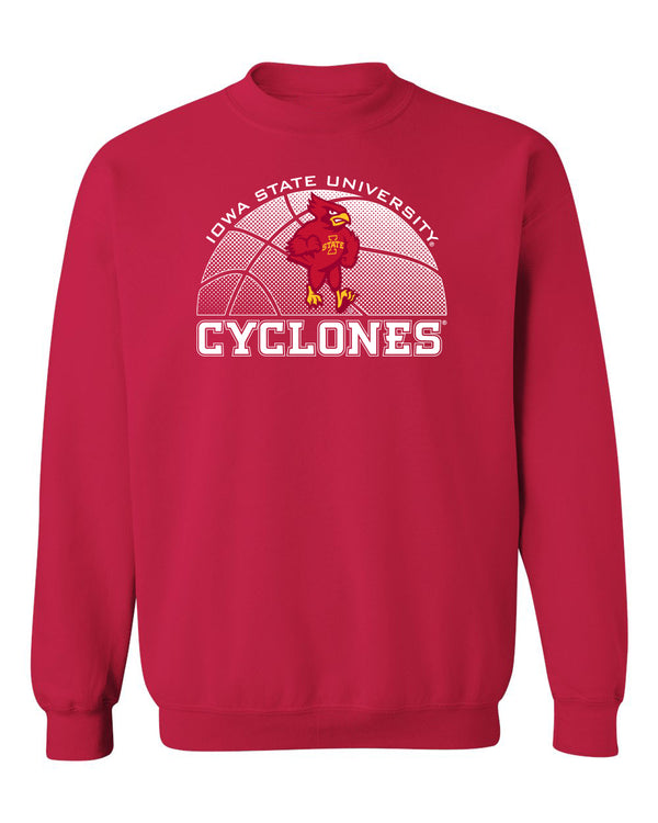 Iowa State Cyclones Crewneck Sweatshirt - Iowa State Basketball with Cy