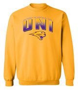 Northern Iowa Panthers Crewneck Sweatshirt - UNI Full Color Fade Primary Logo