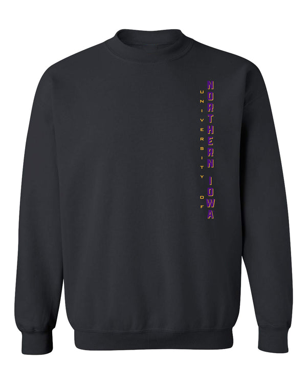 Northern Iowa Panthers Crewneck Sweatshirt - Vertical University of Northern Iowa