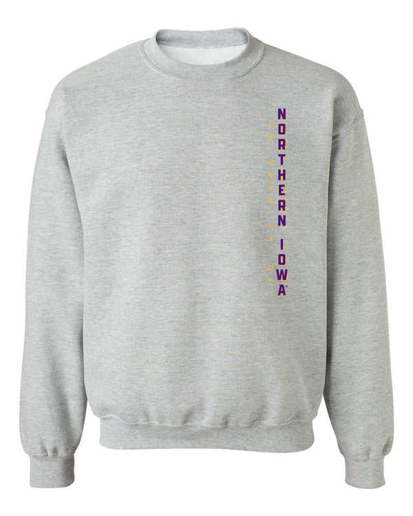 Northern Iowa Panthers Crewneck Sweatshirt - Vertical University of Northern Iowa