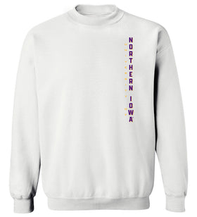 Northern Iowa Panthers Crewneck Sweatshirt - Vertical University of Northern Iowa