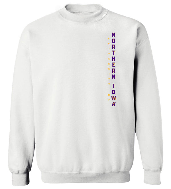 Northern Iowa Panthers Crewneck Sweatshirt - Vertical University of Northern Iowa