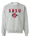 San Diego State Aztecs Crewneck Sweatshirt - SDSU Full Color Fade Aztecs Logo