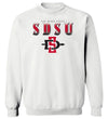 San Diego State Aztecs Crewneck Sweatshirt - SDSU Full Color Fade Aztecs Logo