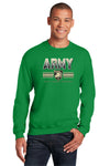 Army Black Knights Crewneck Sweatshirt - Army Full Color Fade Primary Logo