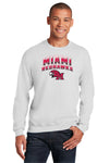 Miami University RedHawks Crewneck Sweatshirt - Miami RedHawks Full Color Fade Hawk M Logo