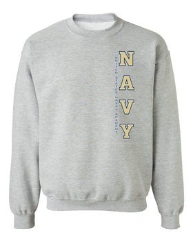 Navy Midshipmen Crewneck Sweatshirt - USNA Vertical Navy