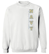 Navy Midshipmen Crewneck Sweatshirt - USNA Vertical Navy