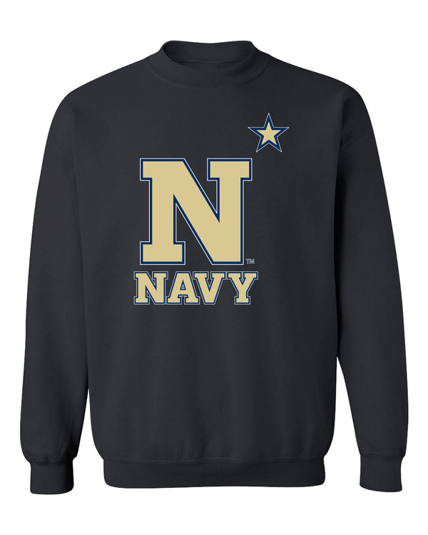 Navy Midshipmen Crewneck Sweatshirt - US Naval Academy Star Logo