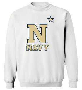 Navy Midshipmen Crewneck Sweatshirt - US Naval Academy Star Logo