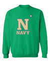 Navy Midshipmen Crewneck Sweatshirt - US Naval Academy Star Logo