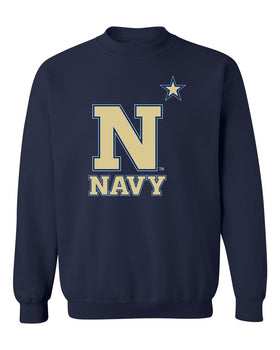 Navy Midshipmen Crewneck Sweatshirt - US Naval Academy Star Logo