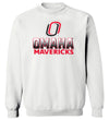 Omaha Mavericks Crewneck Sweatshirt - Full Color Fade Omaha