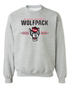 North Carolina State Wolfpack Crewneck Sweatshirt - 3-Stripe Primary Logo